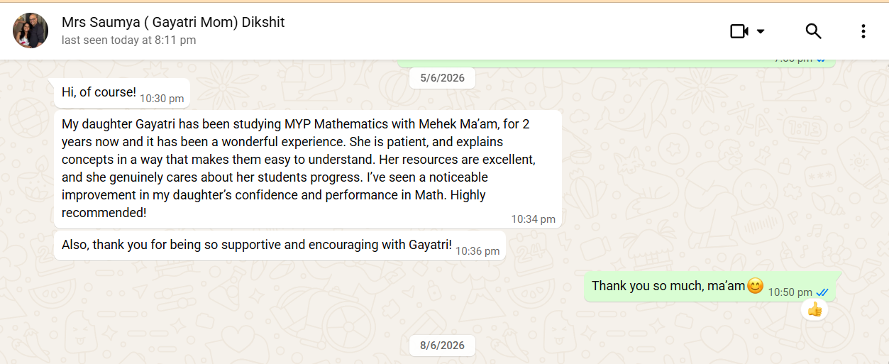 Feedback message